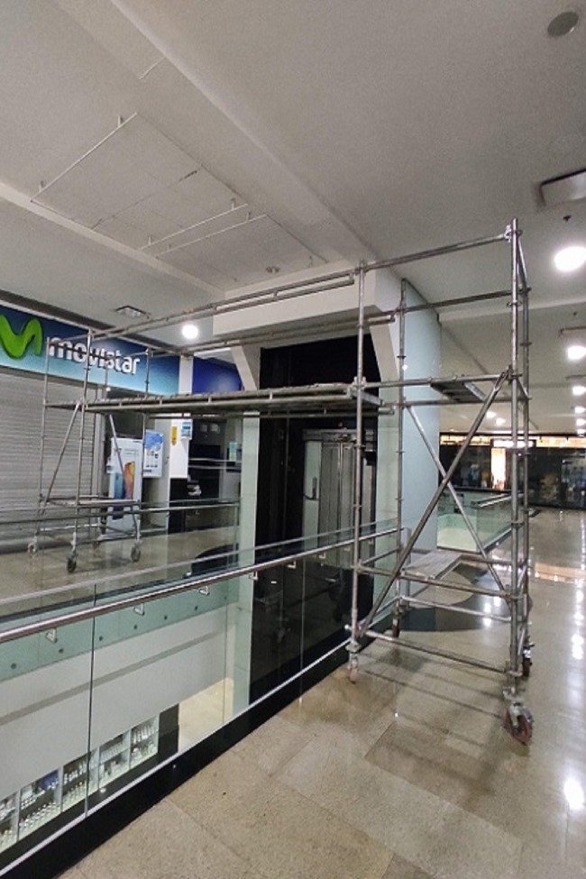 Andamio certificado Centro comercial cacique Bucaramanga