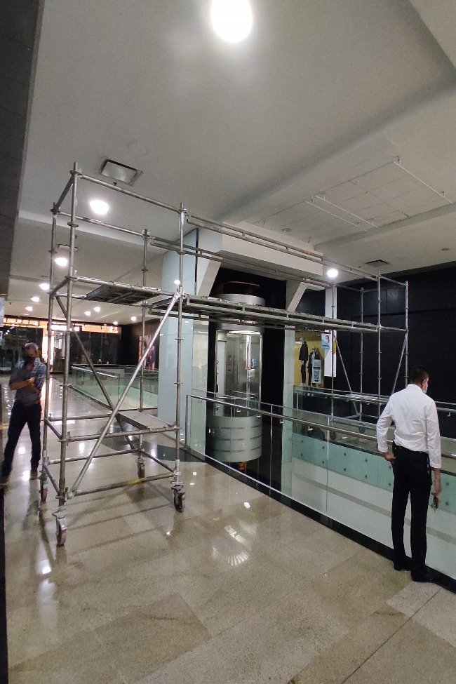 Andamio certificado Centro comercial cacique Bucaramanga